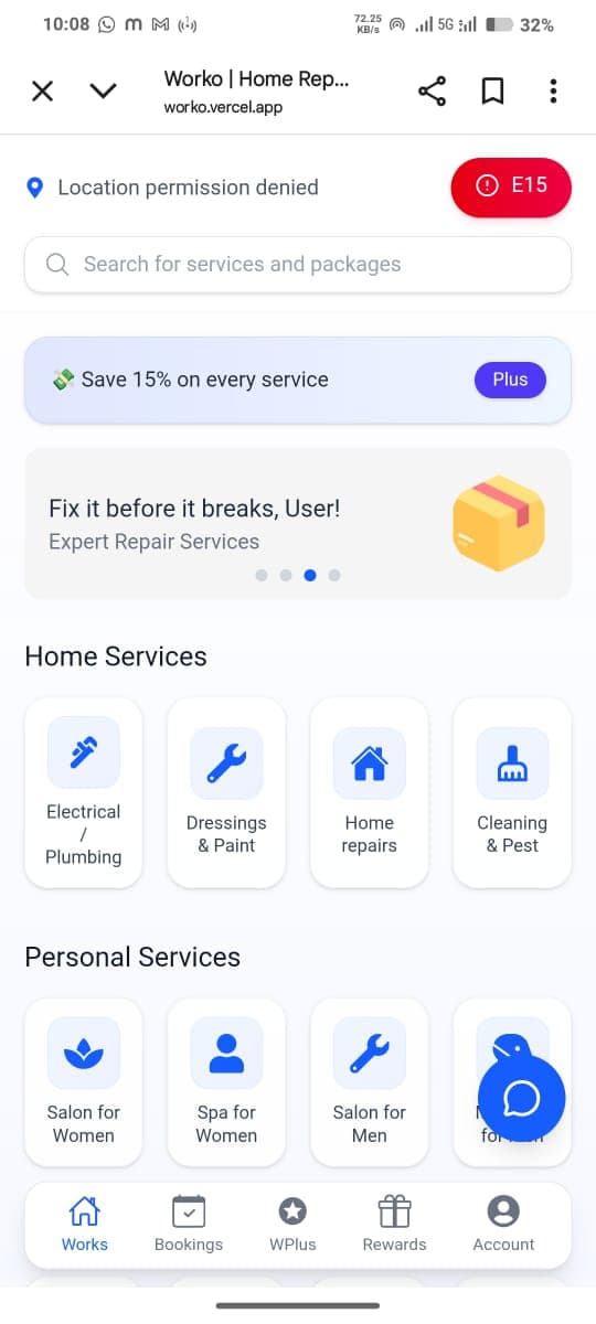 Worko – Home Repairs & Maintenance