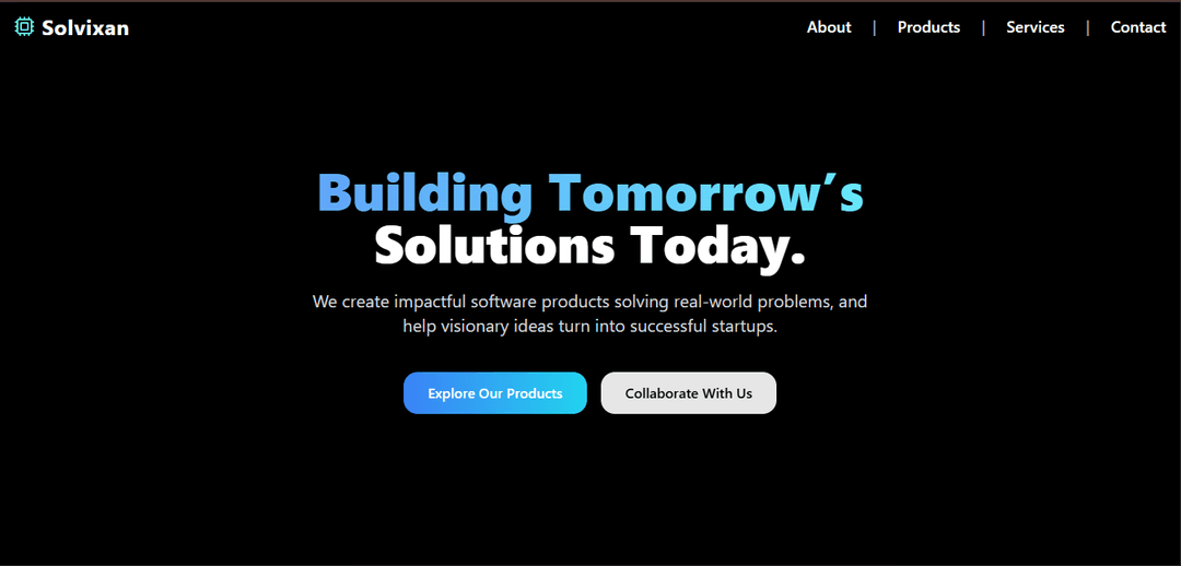Solvixan-Building Tomorrow’s Solutions Today.